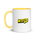 WTF!? Mug with Yellow Color Inside