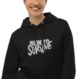How to Survive Embroidered Unisex pullover hoodie